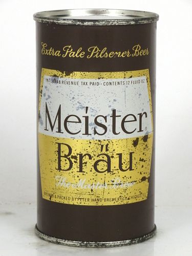 1947 Meister Bräu Beer 12oz 95-08 Flat Top Chicago, Illinois