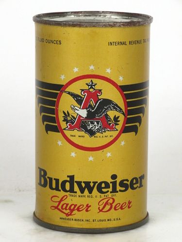 1948 Budweiser Lager Beer 12oz 44-02V Flat Top Saint Louis, Missouri