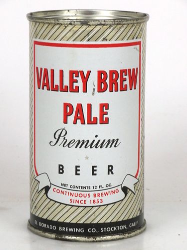 1955 Valley Brew Beer 12oz 142-31 Flat Top Stockton, California