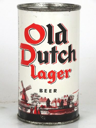 1958 Old Dutch Lager Beer 12oz 105-25 Flat Top Los Angeles, California