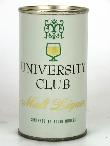 1961 University Club Malt Liquor 12oz 142-14.2 Flat Top Milwaukee, Wisconsin