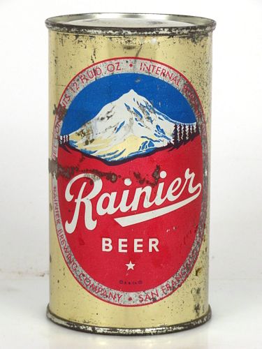1947 Rainier Beer 12oz 117-37 Flat Top San Francisco, California