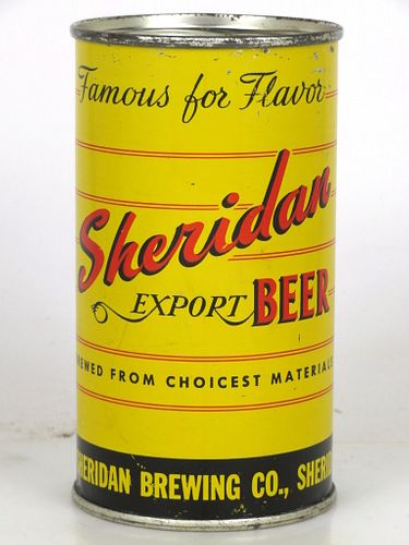 1948 Sheridan Beer IRTP Rare! 12oz 133-01 Flat Top Sheridan, Wyoming