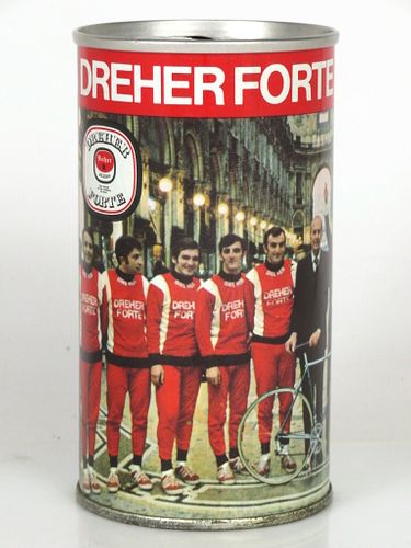 1970 Birra Dreher Forte Cycling Team (Cathedral) 340ml Ring Top Pedavena, Italy