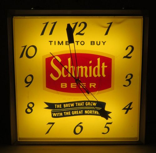 1965 Schmidt Beer Clock St Paul, Minnesota