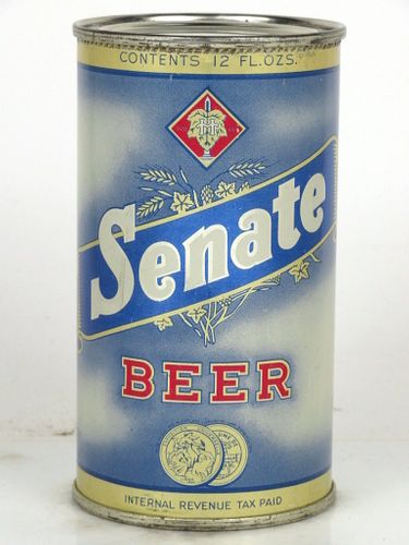 1947 Senate Beer 12oz 132-14 Flat Top Washington, District Of Columbia