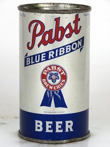 1950 Pabst Blue Ribbon Beer 12oz 111-19 Flat Top Milwaukee, Wisconsin