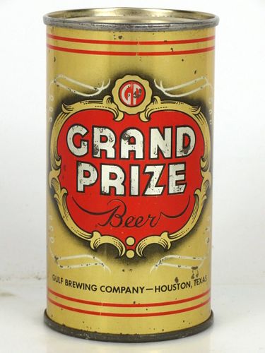 1948 Grand Prize Beer 12oz 74-10.0 Flat Top Houston, Texas