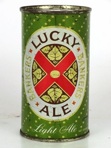 1952 Lucky Bankers Ale (Contents On Side) 12oz Unpictured. Flat Top San Francisco, California
