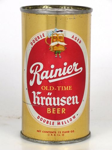 1952 Rainier Krausen Beer 12oz 117-39 San Francisco, California