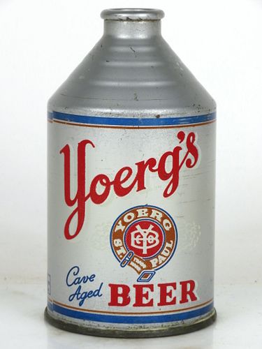 1946 Yoerg's Beer STRONG 12oz 199-29 Crowntainer Saint Paul, Minnesota