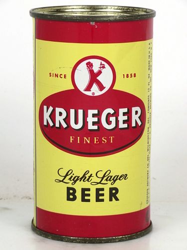 Rare 1950 Krueger Light Lager Beer (Delaware) 12oz 89-21 Flat Top Wilmington