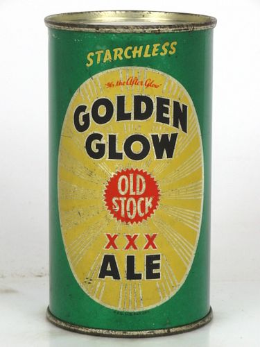 1940 Golden Glow Old Stock Ale 12oz 73-10 Flat Top Oakland, California