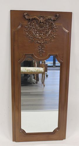 Vintage Carved Trumeau Style Mirror.