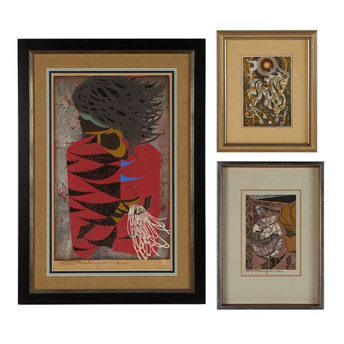 Grp: 3 Tadashi Nakayama Woodblock Prints