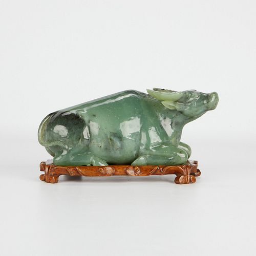 Chinese Jade Ox Carving