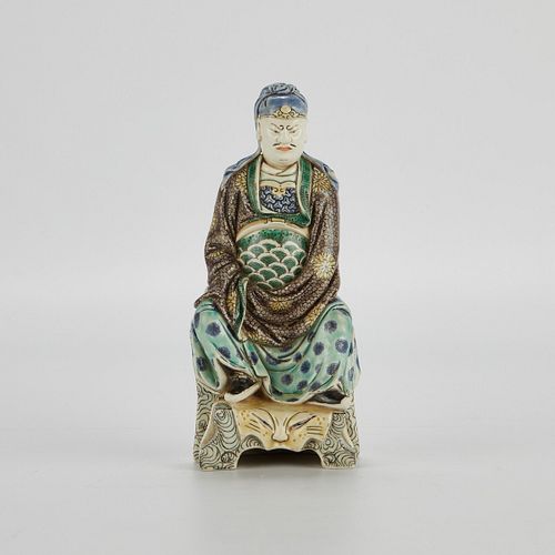 Chinese Famille Verte Porcelain Figure