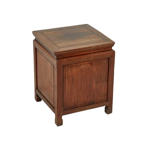 Chinese Hardwood Low Stool Chest
