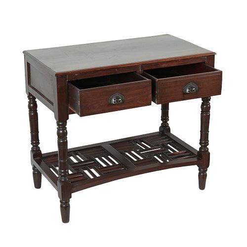 Chinese Rosewood Writing Desk w/ Two Drawers