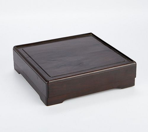 Chinese Qing Rosewood Writing Box Possibly Zitan
