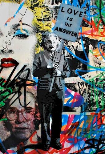 Mr. Brainwash 'Einstein' Offset Lithograph