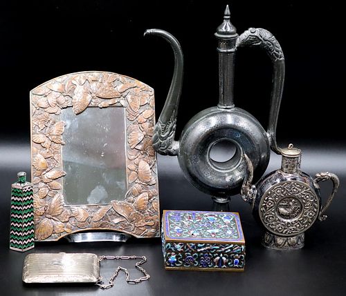 Assorted Objects d'Art Grouping Inc. Sterling.