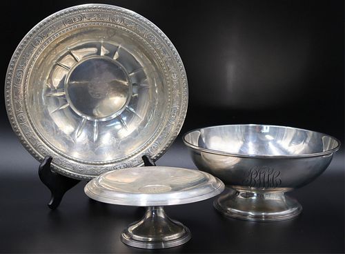 STERLING. Assorted Sterling Hollowware Grouping.