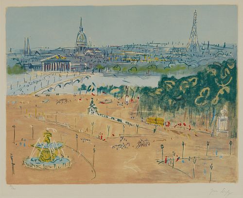 Jean Dufy "Place de la Concorde" Lithograph