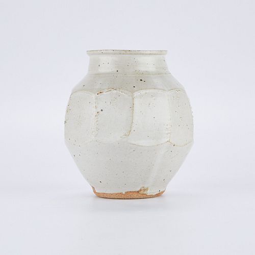 Warren MacKenzie Low Fluted Vase - Marked
