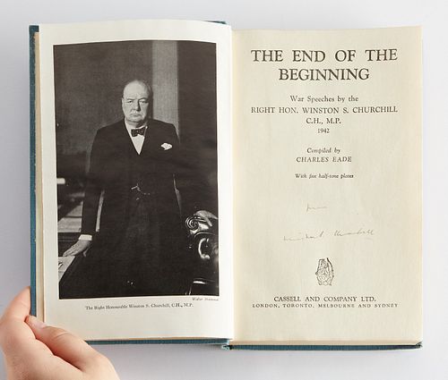 "The End of the Beginning" Signed by Winston Churchill