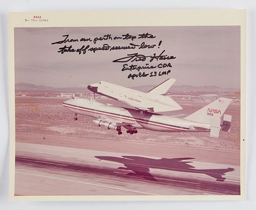 NASA Enterprise Red Letter NASA Kodak Print Signed