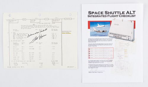 Shuttle ALT Flight 2 Signed Fred Haise w/ COA