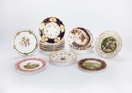 Grp: 16 European Porcelain Plates KPM Spode Coleport