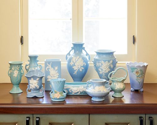 A group of Weller pottery items