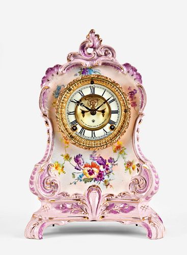Ansonia Clock Co. La Calle Royal Bonn mantel clock