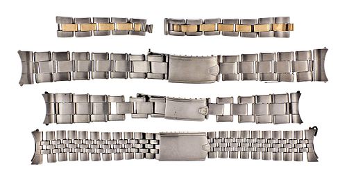 A lot of four mid 20th century Rolex bracelets