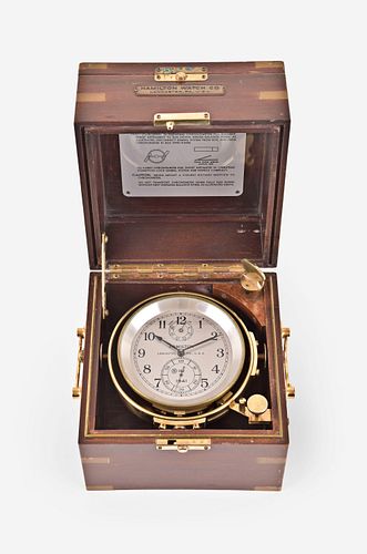A Hamilton model 21 marine chronometer