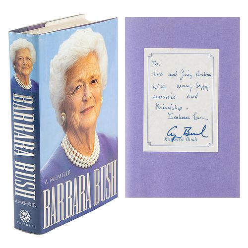 George and Barbara Bush Signed Book