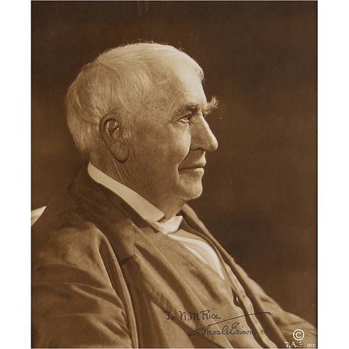 Thomas Edison Signed Photograph