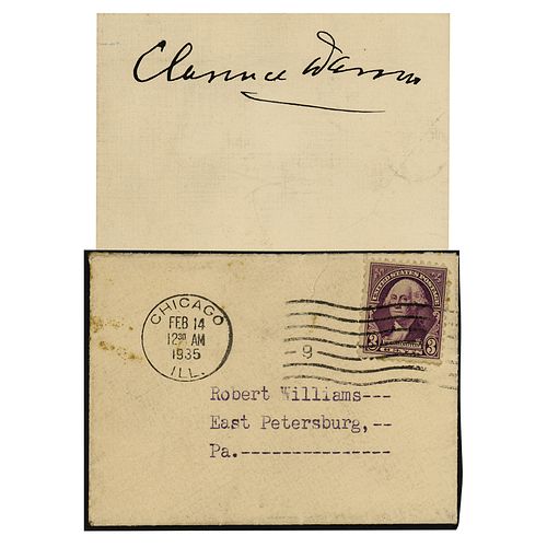 Clarence Darrow Signature