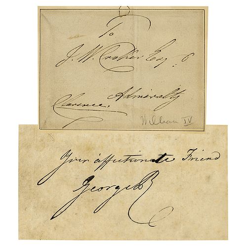 King George IV and King William IV (2) Signatures
