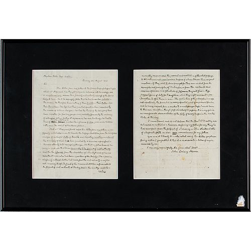 John Quincy Adams Autograph Letter Signed