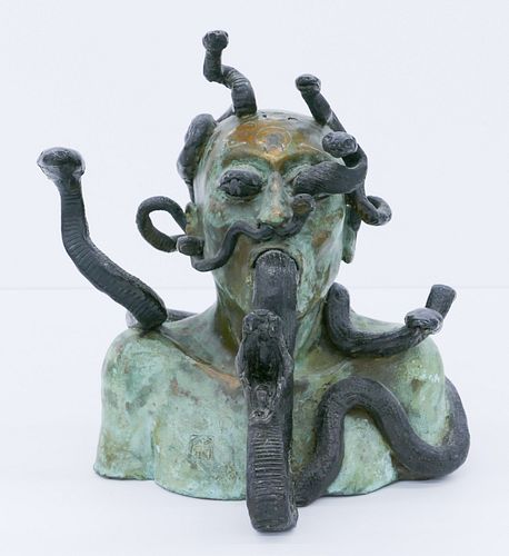 Richard Kirsten ''Medusa'' Bronze Sculpture
