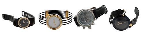 Four Wristwatches, to include Rado, Girocco, Concord and CSX.