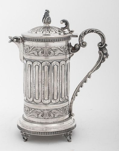 Louis XVI Style Silver Covered Pitcher