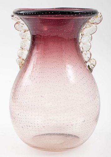 Ercole Barovier Attr. Murano Art Glass Vase