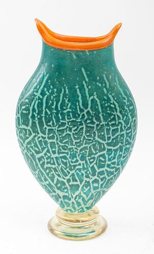 Ada Loumani French Art Glass Vase, 1994