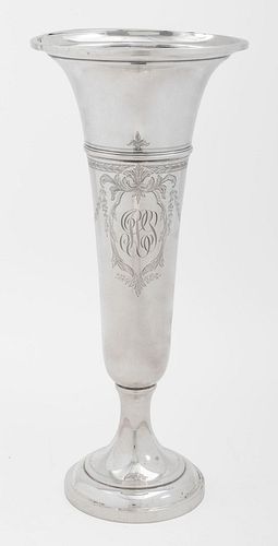 Watson Weighted Sterling Trumpet Vase
