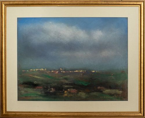 John B Stockwell Landscape Pastel on Paper