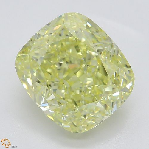 2.01 ct, Natural Fancy Yellow Even Color, VS2, Cushion cut Diamond (GIA Graded), Appraised Value: $43,800 